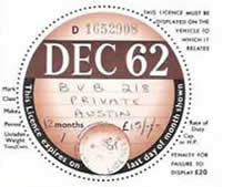 New Style Tax Disc